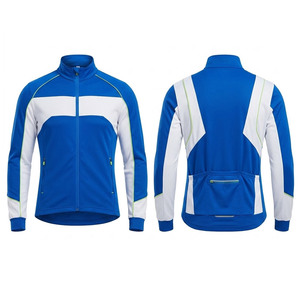 Chaqueta de Ciclismo Funcional con Superficie Resistente al Viento, Diseño Ligero, Cierre Frontal Completo, Tejido Transpirable y Apariencia Deportiva - Product Image 1