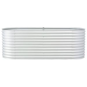 Lit surélevé de jardin en acier galvanisé 94.5 "x 31.5" x 31.9 "couleur argent - Product Image 3