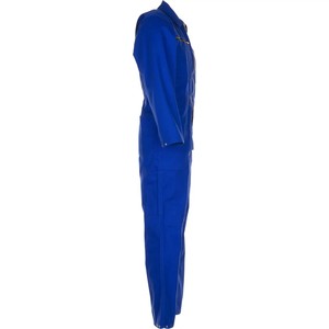 Men's Blue Cotton Work Coverall Breathable Zip Front <b>Overalls</b> - Product Image 2