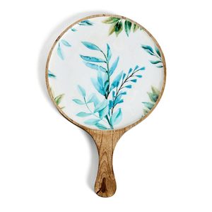 Plateau de service en bois de manguier bleu ciel Florence Design avec poignée pour servir des collations et des plateaux de petit-déjeuner au meilleur prix - Product Image 1