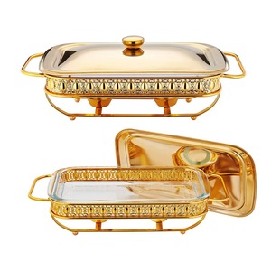 El acero reflectante más solicitado para la superficie de los platos de buffet añade brillo y lujo a la mesa de servicio. - Product Image 4