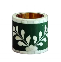Brûleur d'encens en bois de santal en forme de gobelet de designer, avec couche intérieure métallique, parfum aromatique de benjoin et d'océan, écologique et fait main