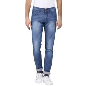 Pantalones vaqueros rectos informales para hombre al por mayor, diseño ajustado elástico con decoración rasgada, patrón de lavado en 3D, precio barato, MOQ bajo - Product Image 5