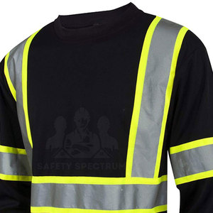 Wholesale <b>Men's</b> Polyester Breathable Reflective Long Sleeve Neck High Visibility Fluorescent Safety Customized <b>Overalls</b> Digital - Product Image 4