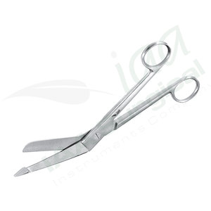 Tijeras Quirúrgicas Manuales Bergmann de 23 cm / 9 Pulgadas, Acero Inoxidable, Hojas Anchas y Redondeadas, Vástago Angulado, Corte Controlado y Suave - Product Image 5