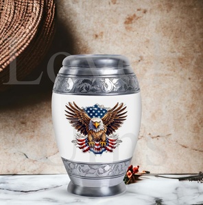 Eagle embrace patriotic tribute memorial urn <b>for</b> loved ones cremation urn <b>for</b> human <b>ashes</b> decorative <b>keepsake</b> remembrance - Product Image 4