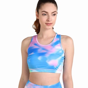 Soutien-gorge de sport sublimé sans coutures à maintien élevé pour femme, idéal pour le fitness et la course à pied, séchage rapide - Product Image 1
