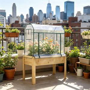 Raised Garden <b>Bed</b> with Greenhouse <b>Cover</b> - Product Image 2