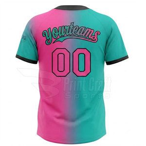 Camisas de Béisbol de Dos Botones para Adultos, Fabricadas en Pakistán, Camisas de Béisbol de Dos Botones con Contraste de Color - Product Image 4