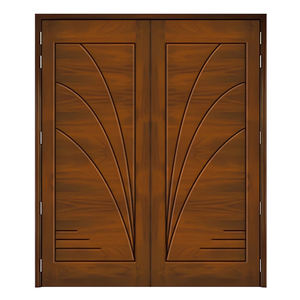 GA-39L Puertas Dobles de Entrada Modernas de Madera Sólida con Diseño Art Deco para Uso Exterior - Product Image 2