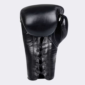 Gants de boxe en cuir véritable légers, respirants, professionnels, à lacets, personnalisables avec logo, vente en gros, très demandés - Product Image 3