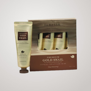 Crème pour les mains en gros Tersia Korean K-Beauty Premium Gold Hand Cream 4SET Fabriqué en Corée Coffrets cadeaux Snail - Product Image 1