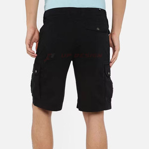 Custom Logo And Design Men’s <b>Cargo</b> Shorts Comfortable Multi Pocket Black Color <b>Work</b> Wear Shorts By Up Design International - Product Image 3