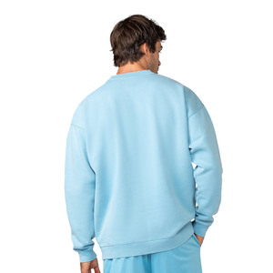 Ensemble short et sweat-shirt en molleton 100 % coton pour homme, respirant, décontracté, motif uni, imprimé par transfert thermique, tricoté 280g - Product Image 3