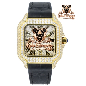 Reloj de pulsera para hombre con esfera de dos tonos y correa de caucho flexible - Product Image 6