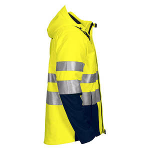 Unisex High Visibility Waterproof <b>Winter</b> Safety Jacket Reflective Strips Detachable Hood CE Certified Needle Detection - Product Image 2