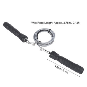 Cuerda de Saltar de Alambre de Acero con Rodamientos de Bolas y Mango de Espuma, Duradera y Sin Enredos, para Ejercicio en Casa, 2.5M, Unisex, Ajustable - Product Image 2
