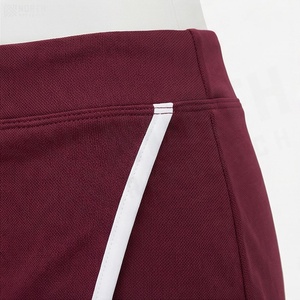 Jupe mini asymétrique pour femme, couleur unie, taille élastique, style sportif, respirante, en spandex et polyester, avec fente - Product Image 5