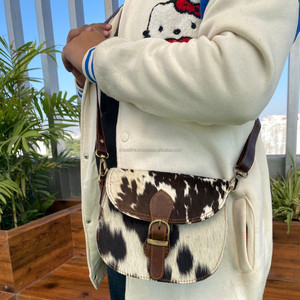 Nouveaux cheveux pour femmes sur sac à main en cuir de vachette sac à bandoulière sac à main sac à provisions vente chaude Design Unique sac fait main cadeau pour elle - Product Image 2