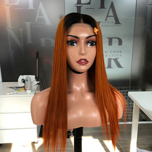 Venta al por mayor 100% de alta calidad Ombre naranja vietnamita tejido extensiones de cabello humano doble dibujado extremos hueso recto - Product Image 1