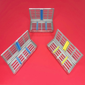Caja de Esterilización para Instrumental Dental, 5 Instrumentos, Acero Inoxidable de Alta Calidad, Resistente al Óxido, Accesorios de Silicona, Azul, Rojo, Verde, Gris - Product Image 4