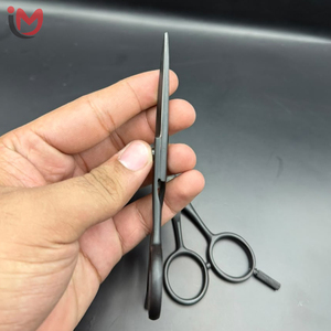 Ciseaux de coiffure professionnels en acier inoxydable 440C, lame tranchante, pour droitiers, manche moyen, usage en salon de coiffure - Product Image 3