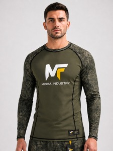 Suministro Directo de Fábrica, Venta al Por Mayor de Rashguards de MMA, Sublimados, Transpirables, de Secado Rápido, Antibacterianos, Bajo MOQ, Alta Calidad, Venta en Línea - Product Image 1