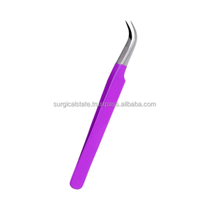 Luxury <b>Eyelash</b> Tweezers with Sleek Design and Superior Grip Easy <b>Application</b> Fiber Tip - Product Image 1