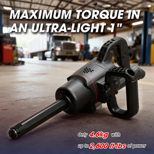 Llave de Impacto Neumática de 6 Pulgadas con Yunque Extendido, Embrague de Triple Martillo de 1 Pulgada, 1,600 Ft-lb de Torque Máximo, Súper Ligera 4.6 - Product Image 5