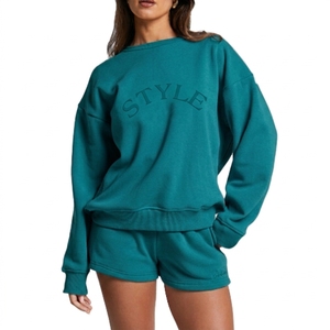 Servicio OEM, Sudaderas con Capucha y Cuello Redondo de Felpa Francesa, Sudaderas de Alta Calidad de Algodón, Sudadera Extra Grande para Mujer - Product Image 6
