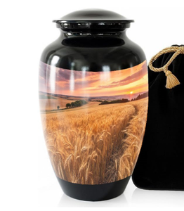 Urna de Metal para Cenizas Farmers Pride, Urna Funeraria para Adultos, Estilo Americano/Europeo - Product Image 1