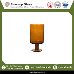 Verres à boire en verre ambré recyclé, faits à la main, écologiques, collection de verres à boisson - Product Image 6