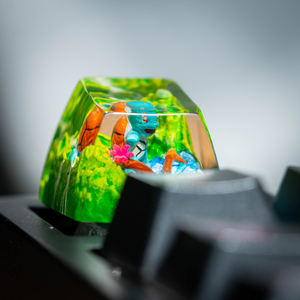 Teclas Artesanales Bosque Místico, Teclas Artesanales Personalizadas, Teclas Anime Lindas, Teclas Verdes, Juego de Teclas, Teclas de Madera - Product Image 6