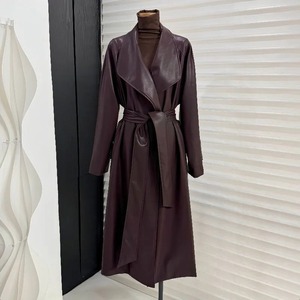 <b>Women</b> Luxury Sheepskin Long Coat Wholesale Winter Cowhide Long Coats New Stylish Genuine Leather <b>Jackets</b> For <b>Women's</b> - Product Image 1