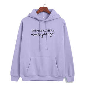 Sudadera con capucha de forro polar para mujer 2026, personalizada, de invierno, con lentejuelas, teñido anudado, con insignia, color liso, para uso casual, transpirable, antiarrugas, 100% - Product Image 1