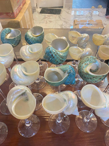 Natural Vietnam Conch Seashell Goblet Handmade from Genuine Seashell for Interior Decoration, Events and Retail Display - Product Image 5