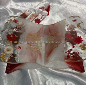 Support de Coran en résine fait à la main avec des signets, élégant, religieux, taille et couleur personnalisables, cadeau de mariage - Product Image 3