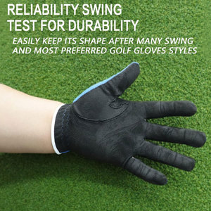 Gants de golf blancs pour homme, pour droitiers, parfaits pour les jours chauds et humides, offrant une adhérence sûre et un confort optimal pour le jeu sur le parcours. - Product Image 3