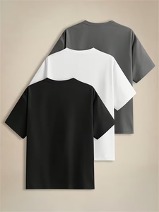 High Quality Men's 100% Cotton Regular Fit Short Sleeve Breathable Quick Dry Eco-Friendly Casual Unisex T-Shirts 180g Bangladesh - Product Image 2