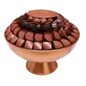 Bol à chocolat finition dorée, décoration de table d'hôtel, bol à fruits sur mesure, service de table pour mariage, vaisselle - Product Image 5