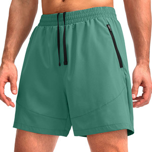 Shorts de jogging décontractés pour homme en polaire à séchage rapide, en polyester, avec taille élastique, pour la gym, la course et le sport - Product Image 1