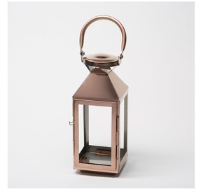 Farol de Cobre de Acabado de Primera Calidad, Personalizable, para Decoración del Hogar, de Metal y Vidrio, Portátil y Duradero - Product Image 1