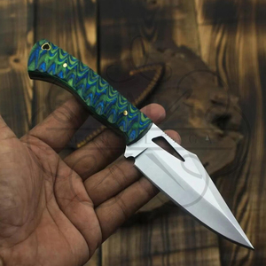 Handmade Skinner Knife, D2 Steel Blade, Wood Handle, Leather Sheath, Outdoor Camping <b>Tool</b> - Product Image 2