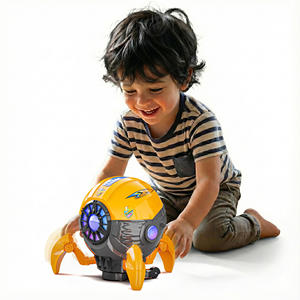 Jouet pieuvre musicale à piles fabriqué en Inde avec moteur à friction et lumière, jouet créature marine pour enfants, idéal comme cadeau - Product Image 2