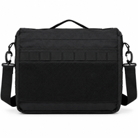 Sac messager tactique MEGAMAPLE avec système Molle et sangle réglable PVC noir 50-70L Modèle IMA-TVB-0003