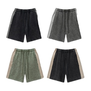 Shorts Cargo Homme Personnalisés d'Été 5 Pouces, Style Rétro avec Patchs de Couleurs et Cordon de Serrage en Tissu Éponge – Nouveauté Tendance - Product Image 6
