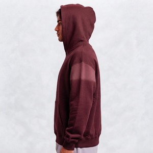 Sudadera con Capucha para Hombre, Estilo Vintage, Lavado, Oversize, de Algodón Grueso con Forro Polar, Bolsillo Canguro, Corte Relajado, Moda Urbana Casual - Product Image 3