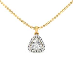 925 Sterling Silver Gold Plated Lab Grown Diamond Marquise Halo IGI Certified Luxury Pendant Necklace for Women Fine Jewelry - Product Image 3