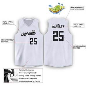 Camiseta de Baloncesto Reversible Personalizada Unisex, Ropa Deportiva de Malla de Poliéster Transpirable de Secado Rápido, Sublimación Impresa para Adultos - Product Image 2