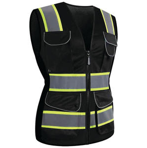 Chaleco de Seguridad Industrial Transpirable al por Mayor, Chaleco Reflectante de Alta Visibilidad para Trabajo de Construcción con Bolsillos - Product Image 6